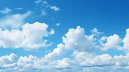 Wall Mural - sky background with tiny clouds. panorama sky background