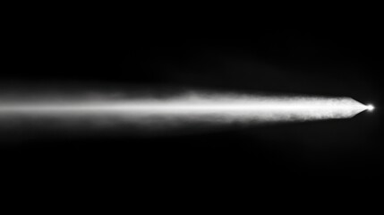 Poster - White beam of light cutting through darkness