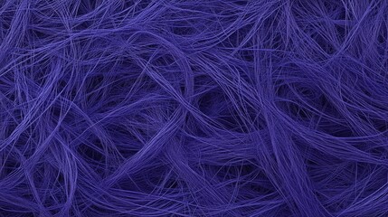 Algorithmic pattern generation based on chaos theory featuring complex iterations in electric blue and deep purple