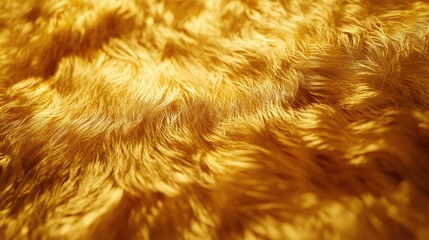Poster - A close-up of a warm, golden texture resembling soft fur or fabric, showing rich depth and luxury in every detail