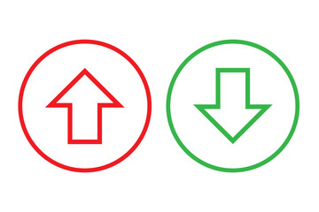 Canvas Print - up and down arrow icon