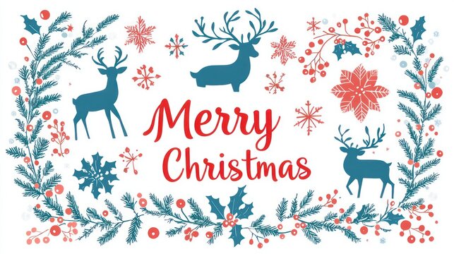 Big Christmas and New Year elements vector graphics