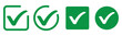 © LuckyPixels - tick mark with checkbox icon. green checkmark sign for app, ui, website. vector illustration on transparent background.