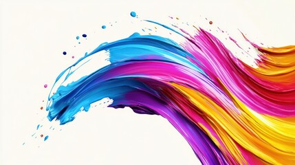 Wall Mural - abstract colorful background with splashes