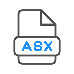 Fototapete - Asx video file format representation uses dynamic colored outlines