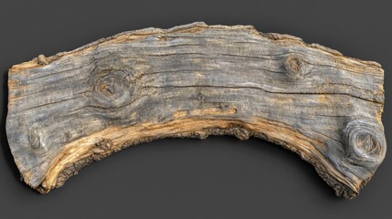 Poster - A circular pine frame with a soft, hand-finished texture, isolated on a transparent background for unique design applications.
