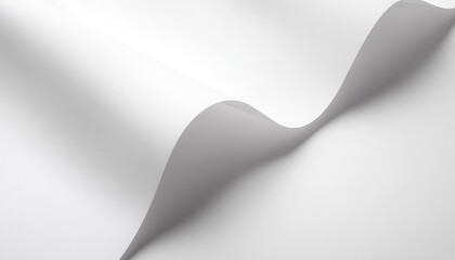 Poster - Abstract White Paper Curving Gently