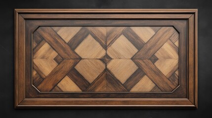 Poster - A pine frame with beveled corners and a light finish, isolated on a transparent background for elegant visual projects.