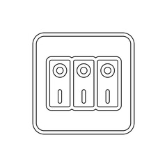 Sticker - Switch icon in line style