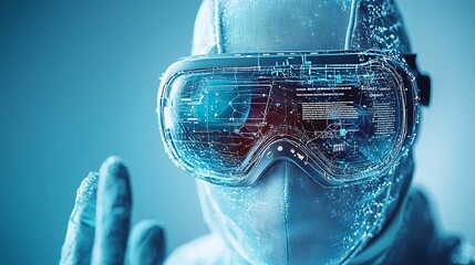 Poster - A research presentation on metallic innovations, holographic charts, scientists in futuristic attire, vibrant lighting, advanced concepts