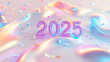 © Olga - pink neon lettering 2025 on a white background. for advertising. for banners. for backgrounds. for postcards. for calendars.