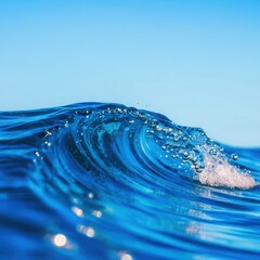 Poster - Wave in the ocean with water splashing out