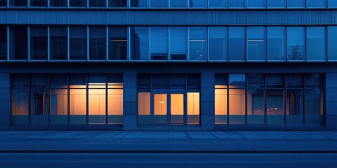 Poster - Large building with a lot of windows