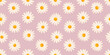 © Irina Anashkevich - Seamless pattern with blooming daisies. Chamomile vector floral illustration for postcard, poster, fabric, wrapping paper, decor etc. Flowers for spring and summer holidays.