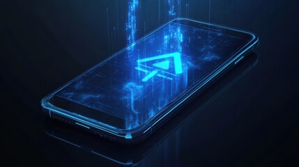 Poster - Digital transformation event showcasing innovative smartphone technology in modern urban environment