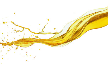 Aufkleber - Cosmetic oil or juice splash isolated on white background include Clipping path 3d rendering.