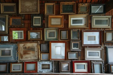 Wall Mural - shop of wooden frames