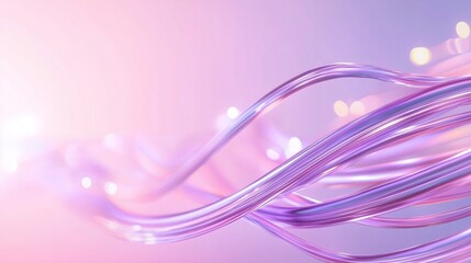 Poster - colorful abstract light waves create a soothing atmosphere in soft hues and flowing shapes