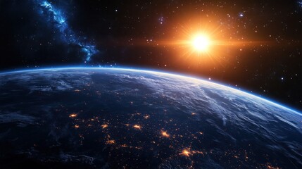 Wall Mural - Earthrise from Space