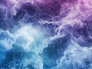 Canvas Print - purple and blue cloud close-up