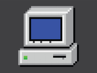 computer pixel retro 8 bit for decoration