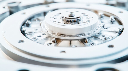 Poster - White generic high tech mechanical device