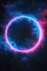 Wall Mural - Blue Pink Ring With Stars