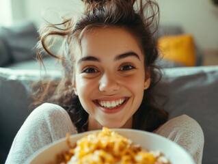 Poster - Woman holding food