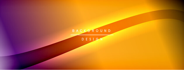 Poster - Bright rainbow style color gradient with curve round shape line background. Vector Illustration For Wallpaper, Banner, Illustration, landing page