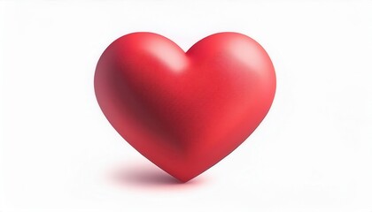 Aufkleber - Elegant 3D Red Heart Design. Timeless Symbol of Love and Romance for Valentine's Day, Proposals, Wedding Anniversaries, and Romantic Gifts. Perfect for Cards, Decorations, Social Media, Keepsakes