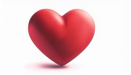 Aufkleber - Elegant 3D Red Heart Design. Timeless Symbol of Love and Romance for Valentine's Day, Proposals, Wedding Anniversaries, and Romantic Gifts. Perfect for Cards, Decorations, Social Media, Keepsakes