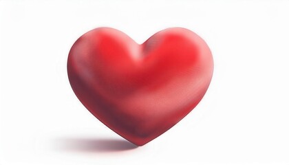 Aufkleber - Elegant 3D Red Heart Design. Timeless Symbol of Love and Romance for Valentine's Day, Proposals, Wedding Anniversaries, and Romantic Gifts. Perfect for Cards, Decorations, Social Media, Keepsakes