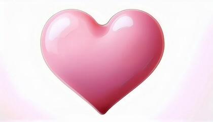 Aufkleber - Elegant Pink Heart Icon for Valentine's Day & International Women's Day. Perfect for Greeting Cards, Social Media Posts, Digital Invitations, Romantic Gifts, or Custom Merchandising Designs