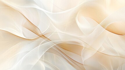 Fototapete - Abstract beige background flowing smooth lines creating wavy pattern