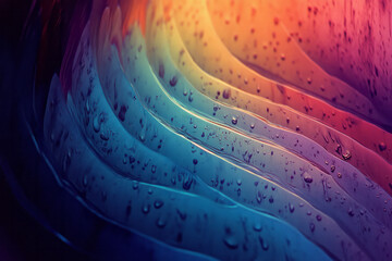 Aufkleber - a close up of a colorful umbrella