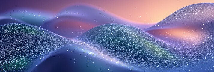 Poster - a mountain with a lot of bubbles