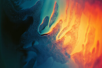 Aufkleber - a close up of a cell phone with a blur of a fire