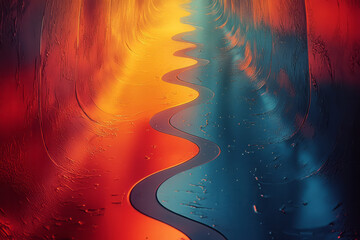 Poster - a long narrow road