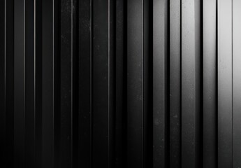Poster - Sleek Black Vertical Panel Background with Subtle Textures Ideal for Modern Design Concepts, Presentations, and Artistic Projects