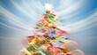 © wudu_8 - Abstract glowing Christmas tree made of intertwined sale tags