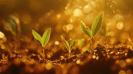 Wall Mural - grass with dew drops