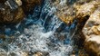 © pawimon - Close-up view of a flowing river in a canyon nature photography high-resolution detail