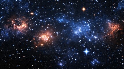 Wall Mural - shining stars isolated