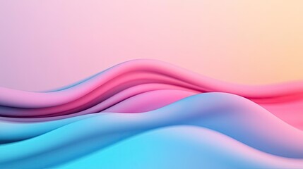 Poster - Colorful wavy lines creating an abstract background.