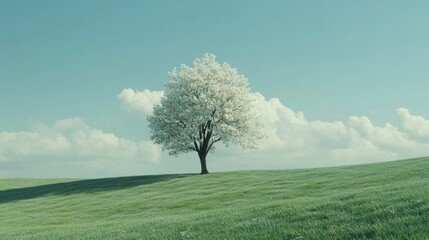 Sticker - tree in the field