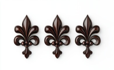 Poster - Elaborate picture frames positioned in decorative patterns against a white background.