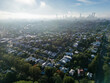 © Austockphoto - Aerial image looking towards the Brisbane CBD from the northern suburb of Ashgrove