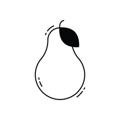 Sticker - Pear vector icon