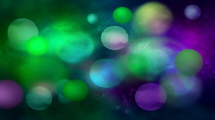 abstract colorful circles in a cosmic scene