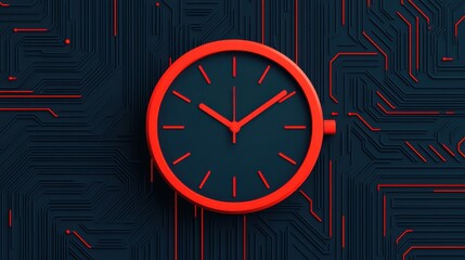 Poster - Futuristic Hybrid Energy Clock Design